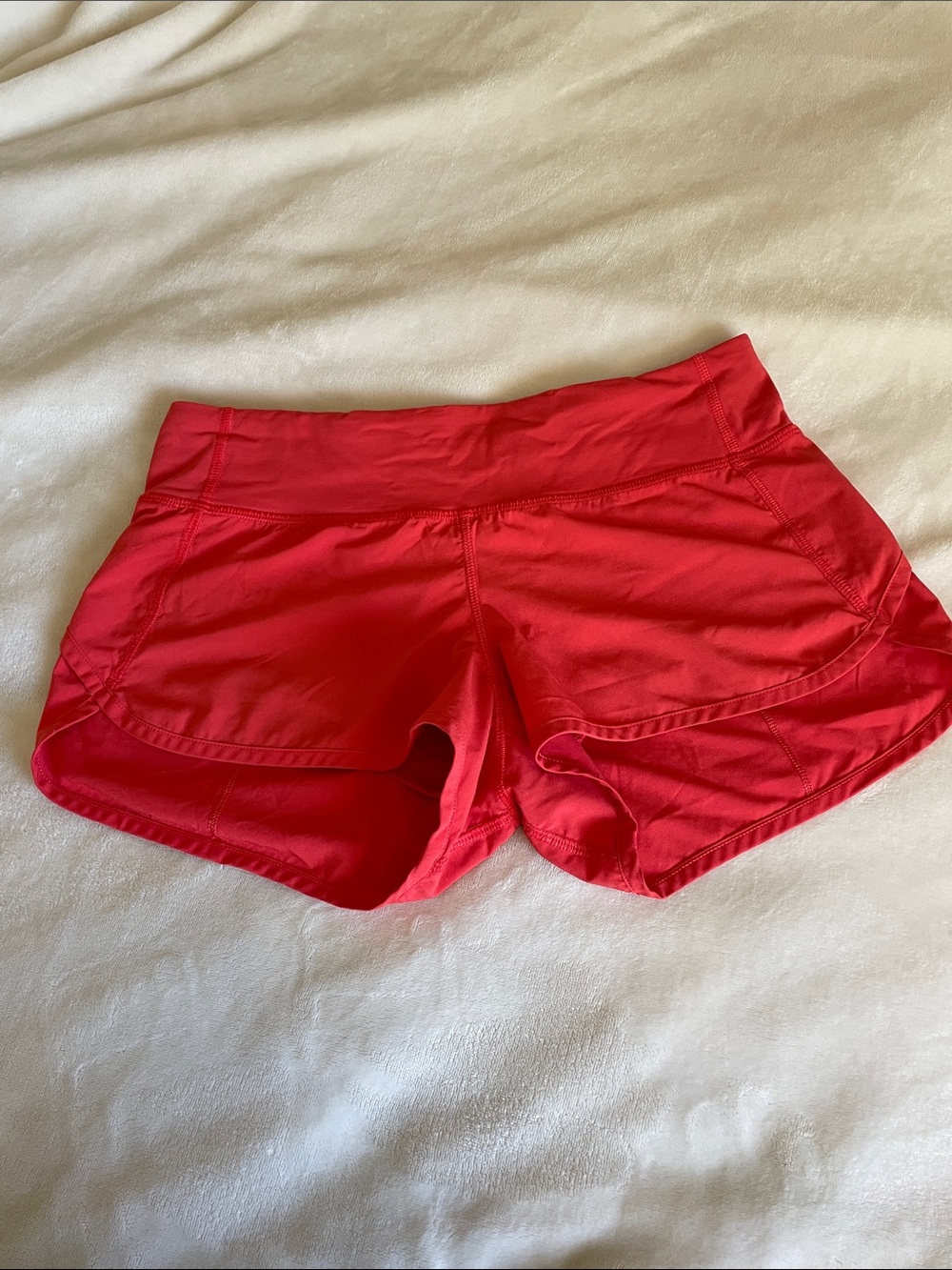lululemon athletica Red Lightweight Run Shorts